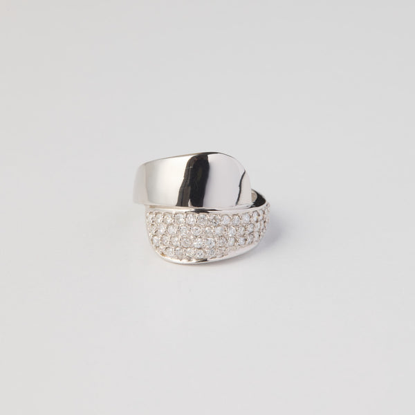 Pt900 diamond ring