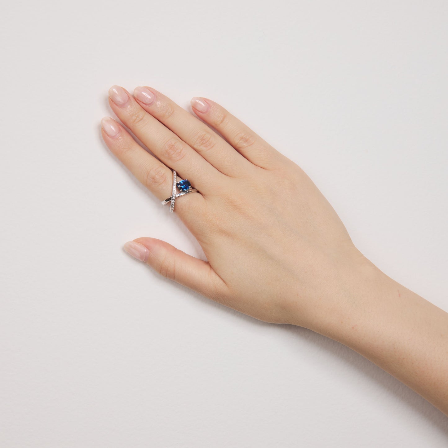 Pt900 サファイアリング