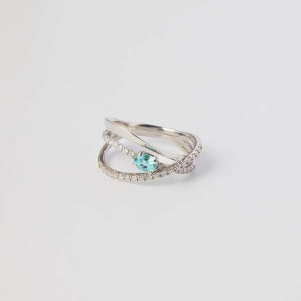 Pt900 Paraiba tourmaline ring