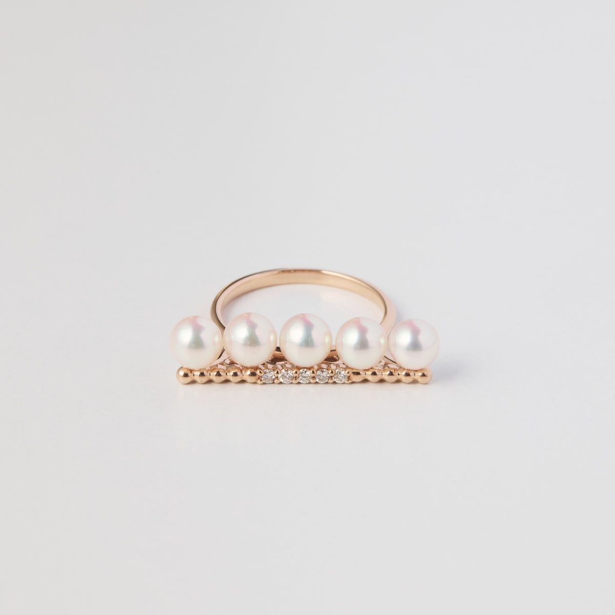 K18 pearl ring