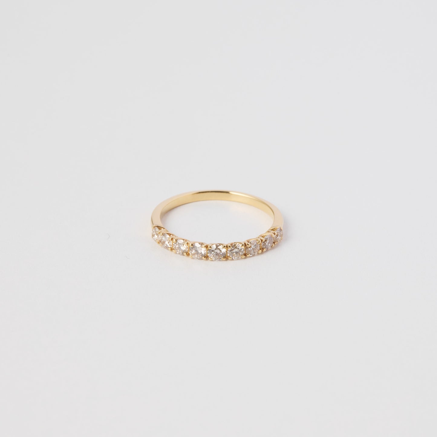 K18 half eternity ring