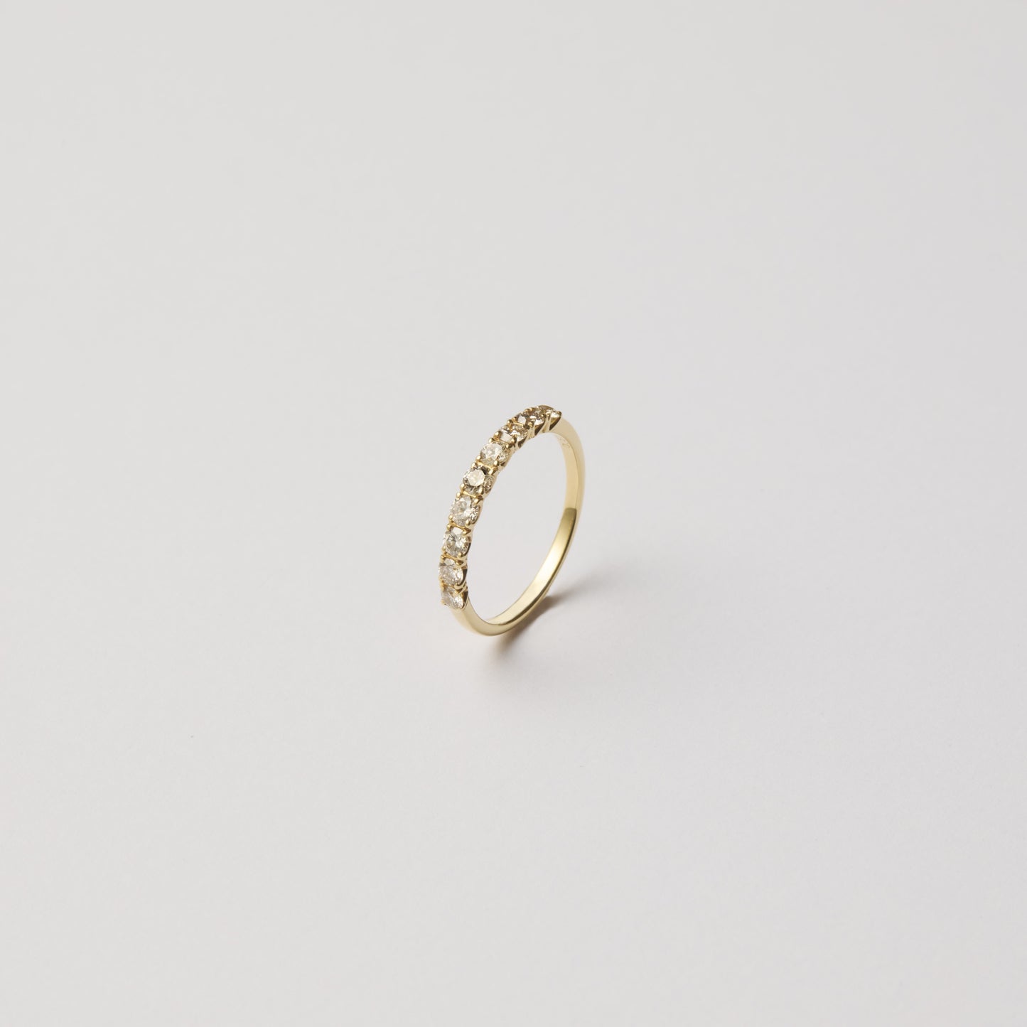K18 half eternity ring