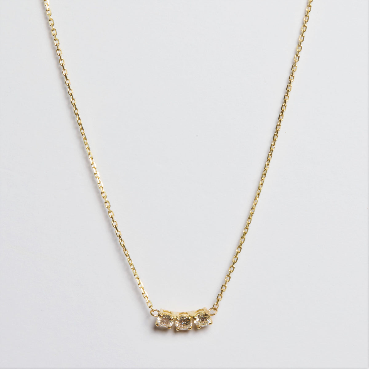 K18 diamond necklace