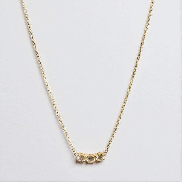 K18 diamond necklace