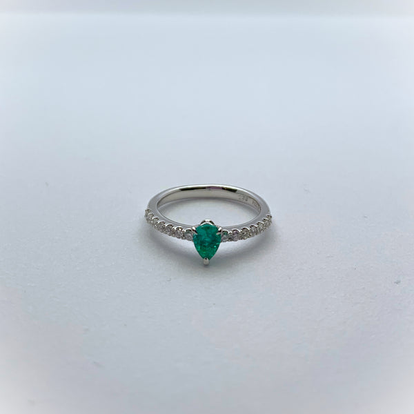 Pt900 Paraiba tourmaline ring