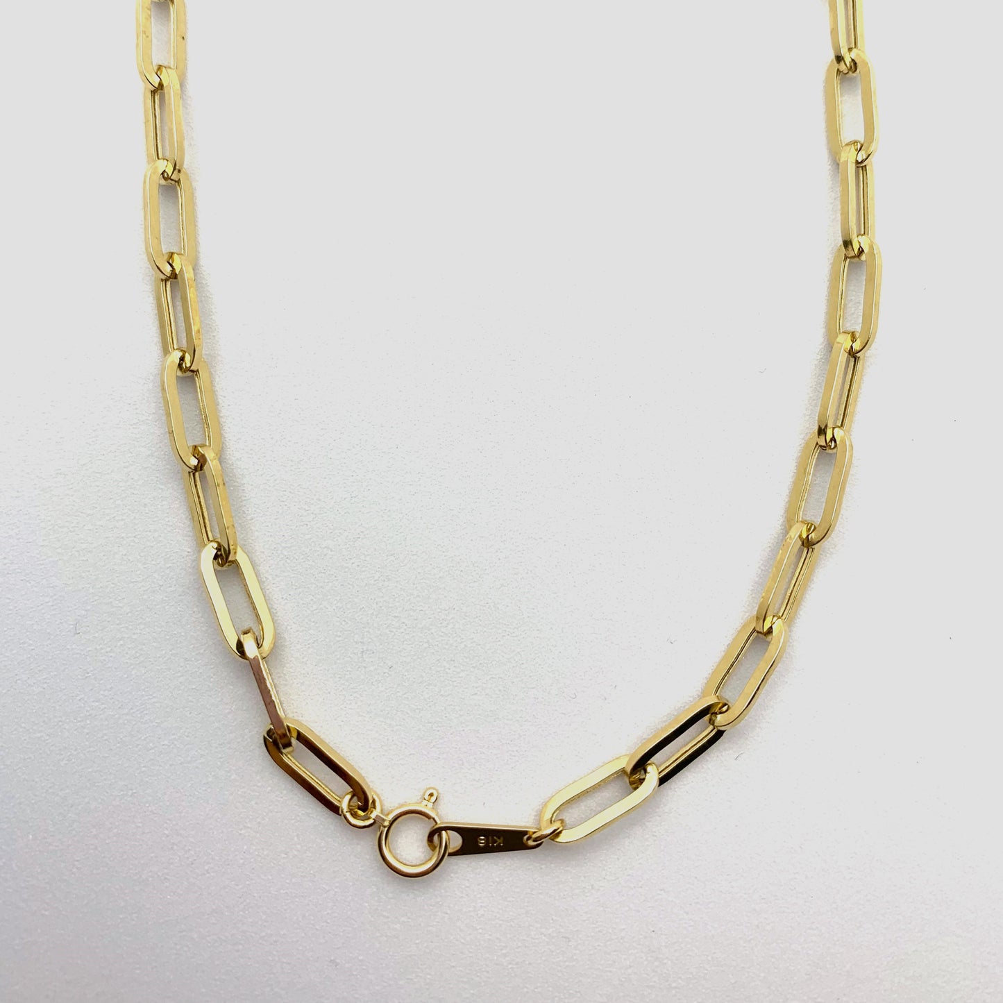 K18 イエローゴールドチェーンネックレス