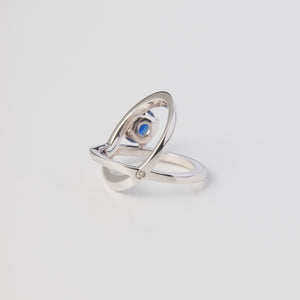 Pt900 sapphire ring  サムネイル3