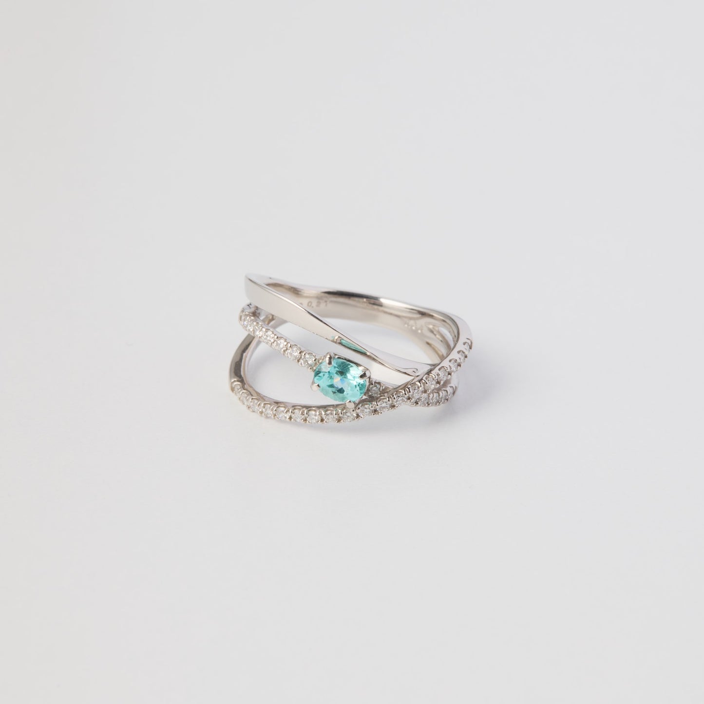 Pt900 Paraiba tourmaline ring 