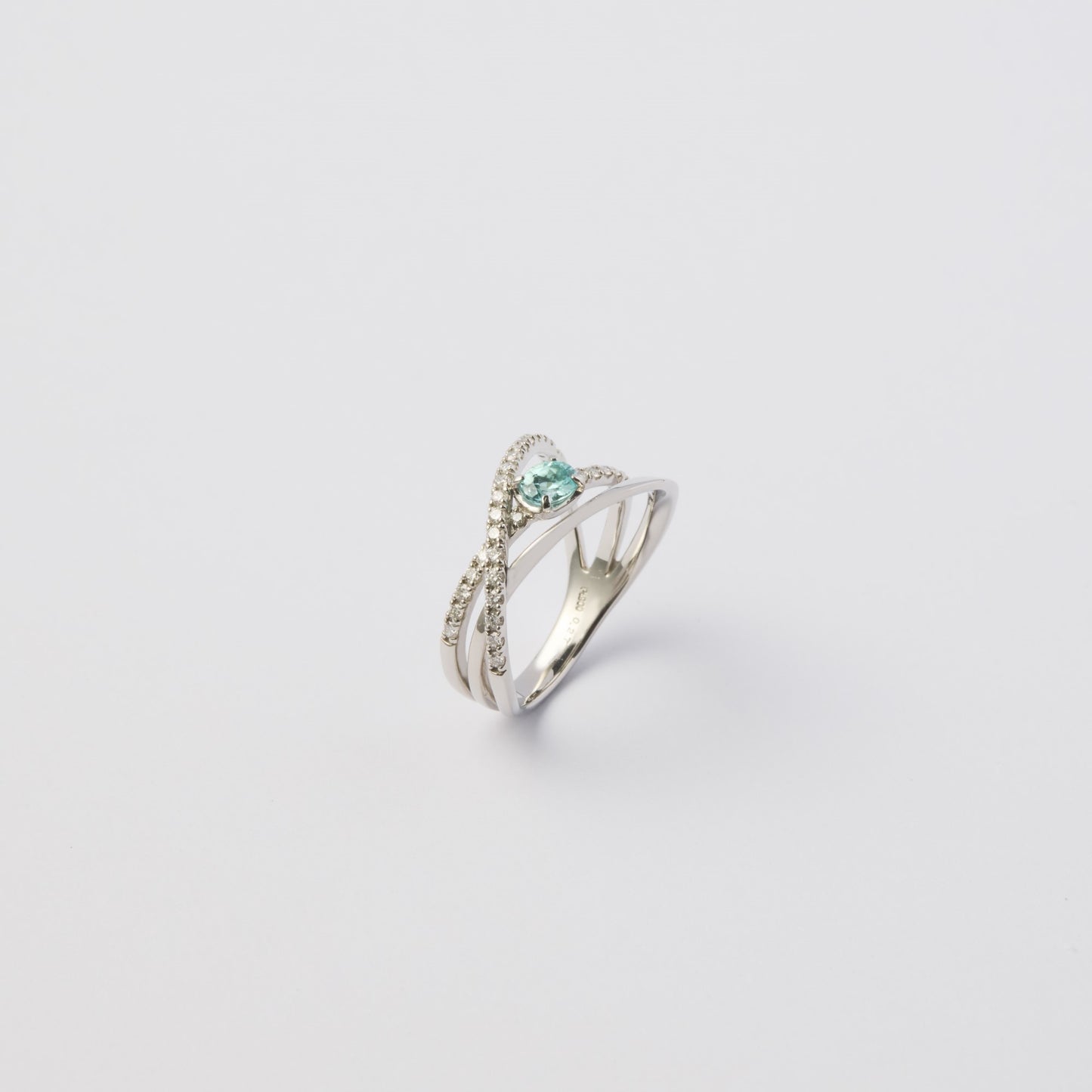 Pt900 Paraiba tourmaline ring 