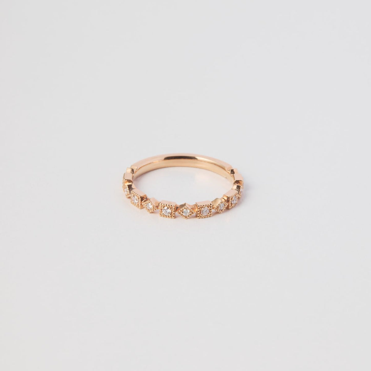 K18 pink gold ring 