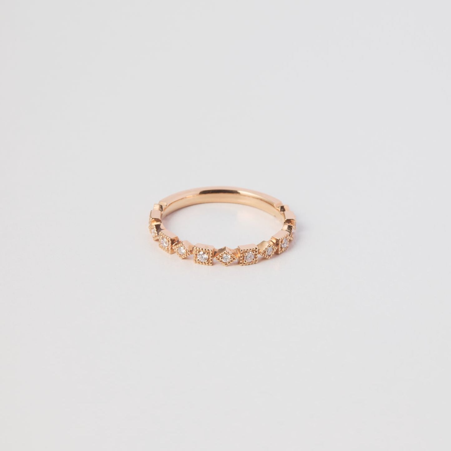 K18 pink gold ring 