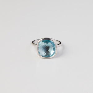 Pt900 aquamarine ring  サムネイル1
