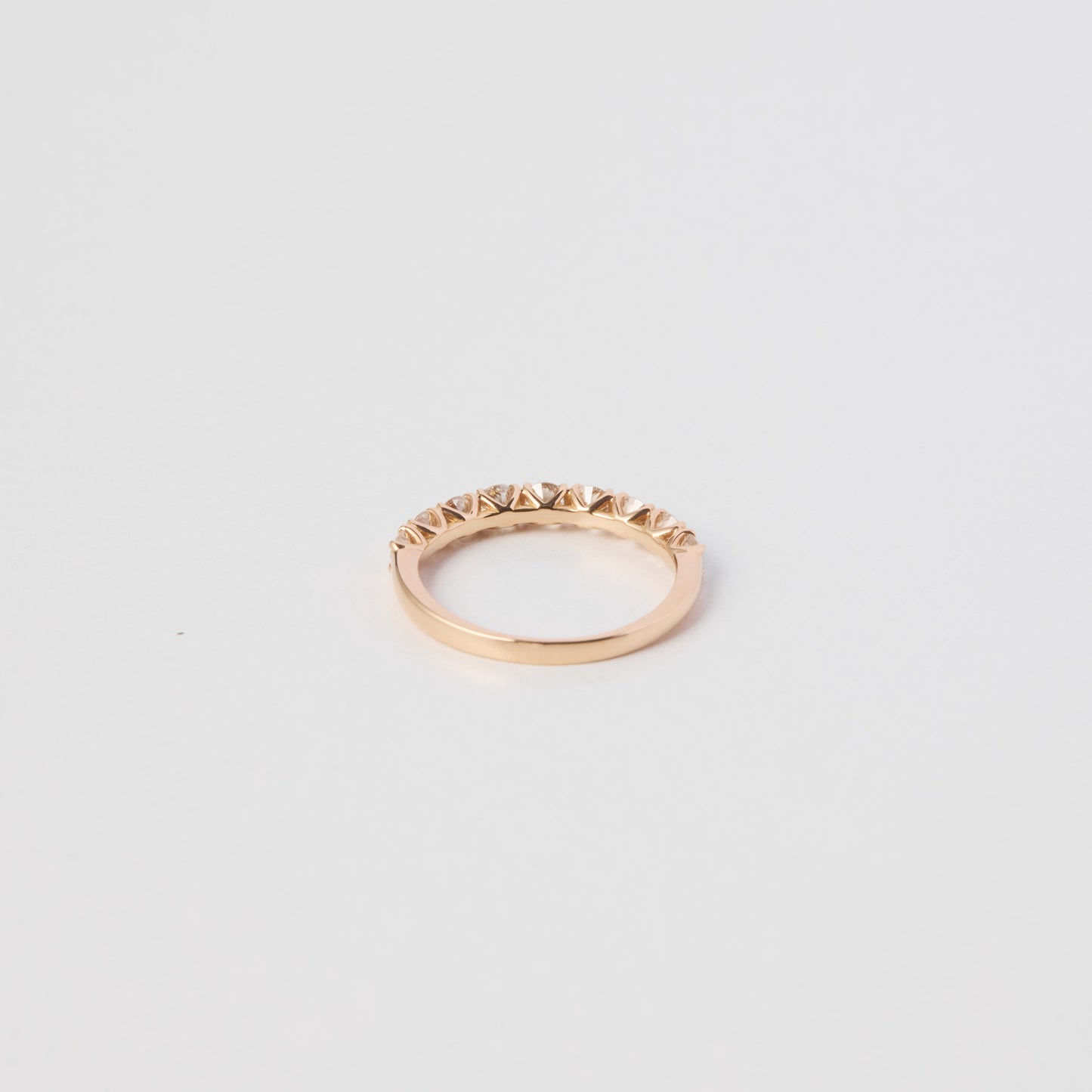 K18 half eternity pinky ring 