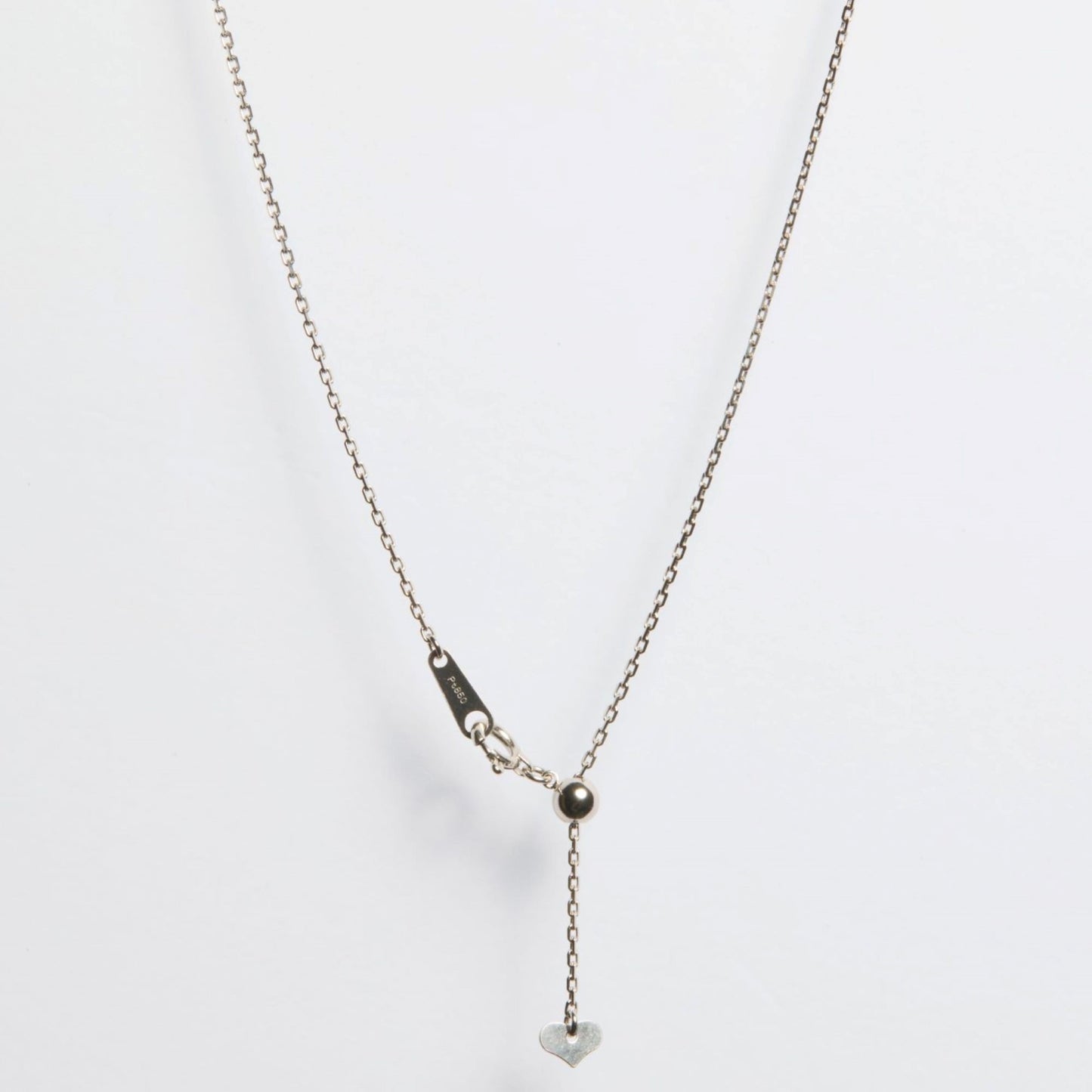 Pt900 diamond necklace 