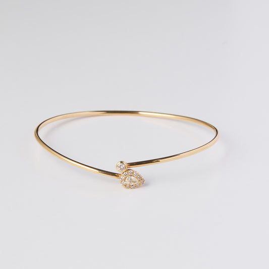 K18 diamond bangle 