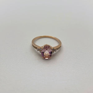 K18 morganite ring  サムネイル1