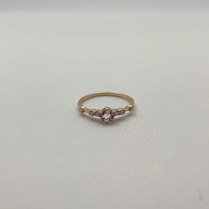 K18 morganite ring  サムネイル1