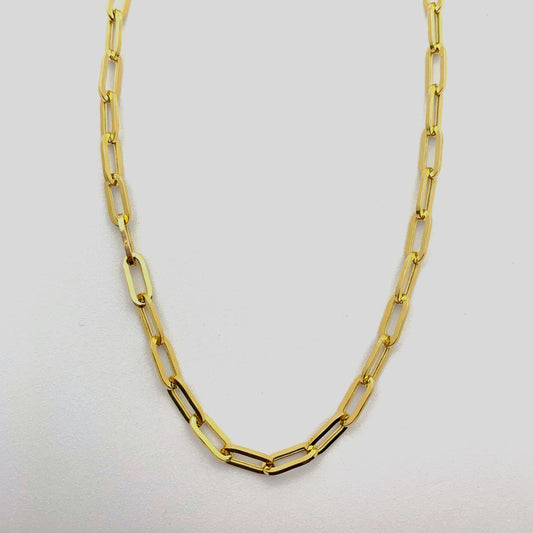 K18 yellow gold chain necklace 