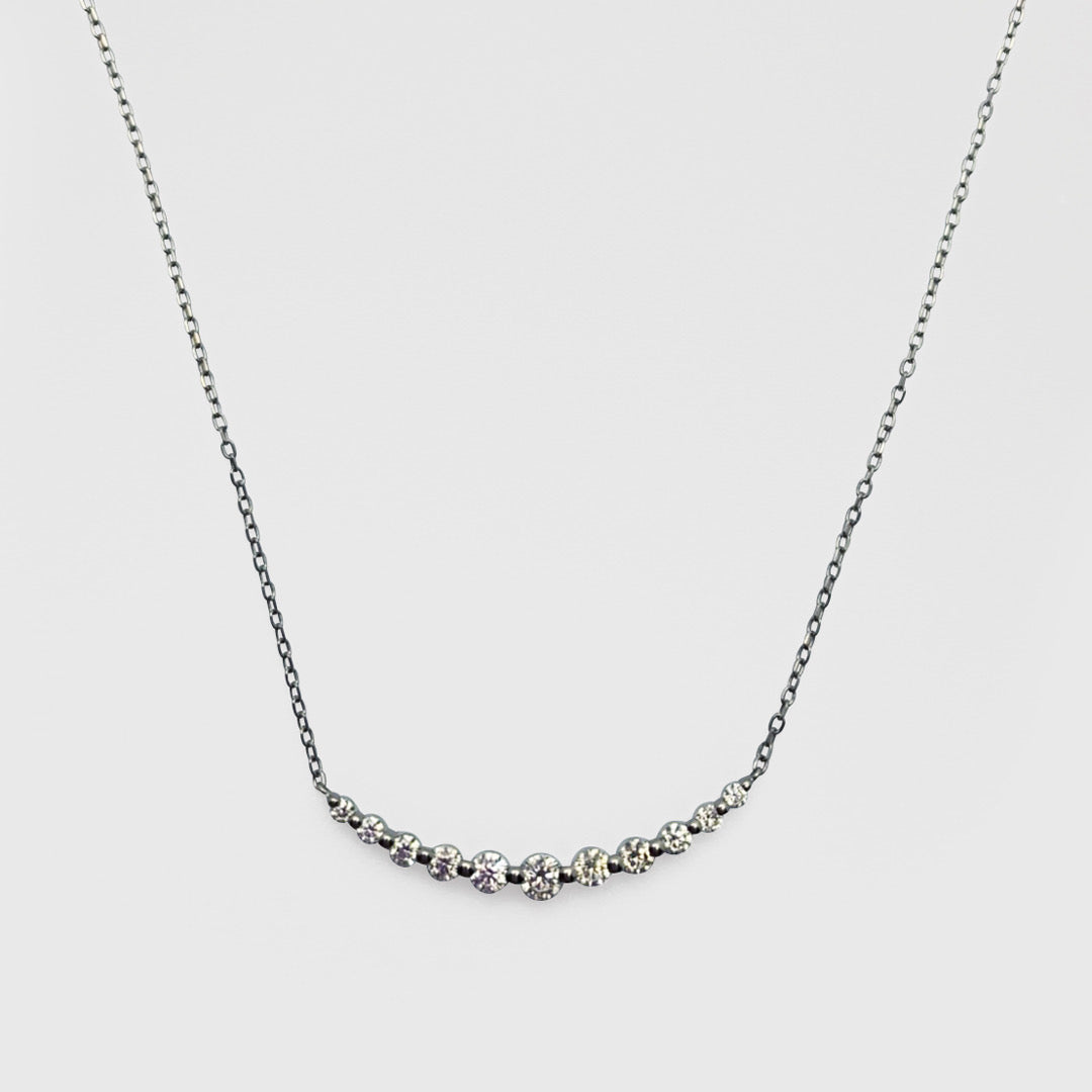 Pt900 diamond necklace 