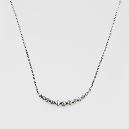 Pt900 diamond necklace 